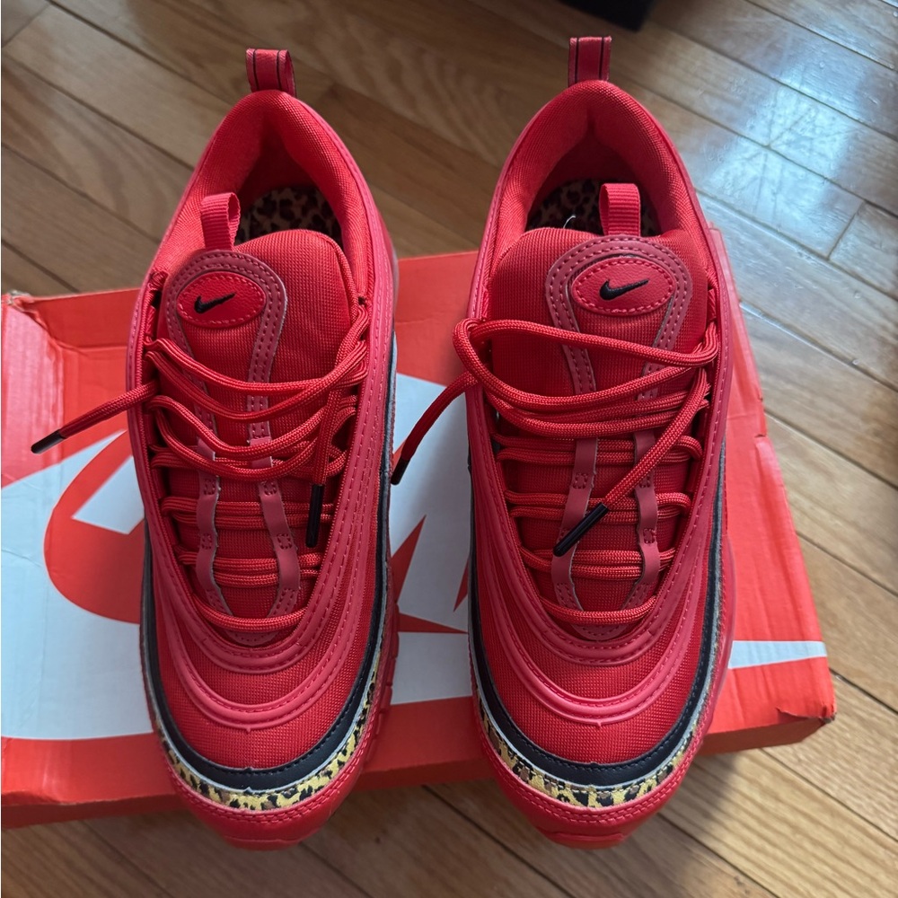 Nike Women’s Air Max 97 “University Red” University Red/Black-Print Size 9